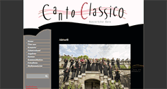 Desktop Screenshot of cantoclassico.ch